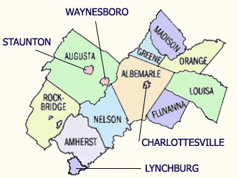 Map Of Charlottesville Va And Surrounding Areas Charlottesville Va Communities-Charlottesville Surrounding Areas-Charlottesville  Area Map